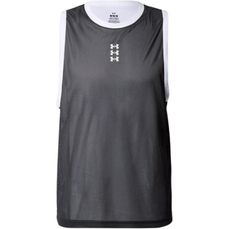 Under Armour Hoops Logo Round Neck Sleeveless Vest Men tops 6012824-001 S