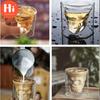 Hi Coffee Mug Double Crystal Skull Head Glass Cup Whisky Wine Vodka Bar Club Pivo Sklenice na víno