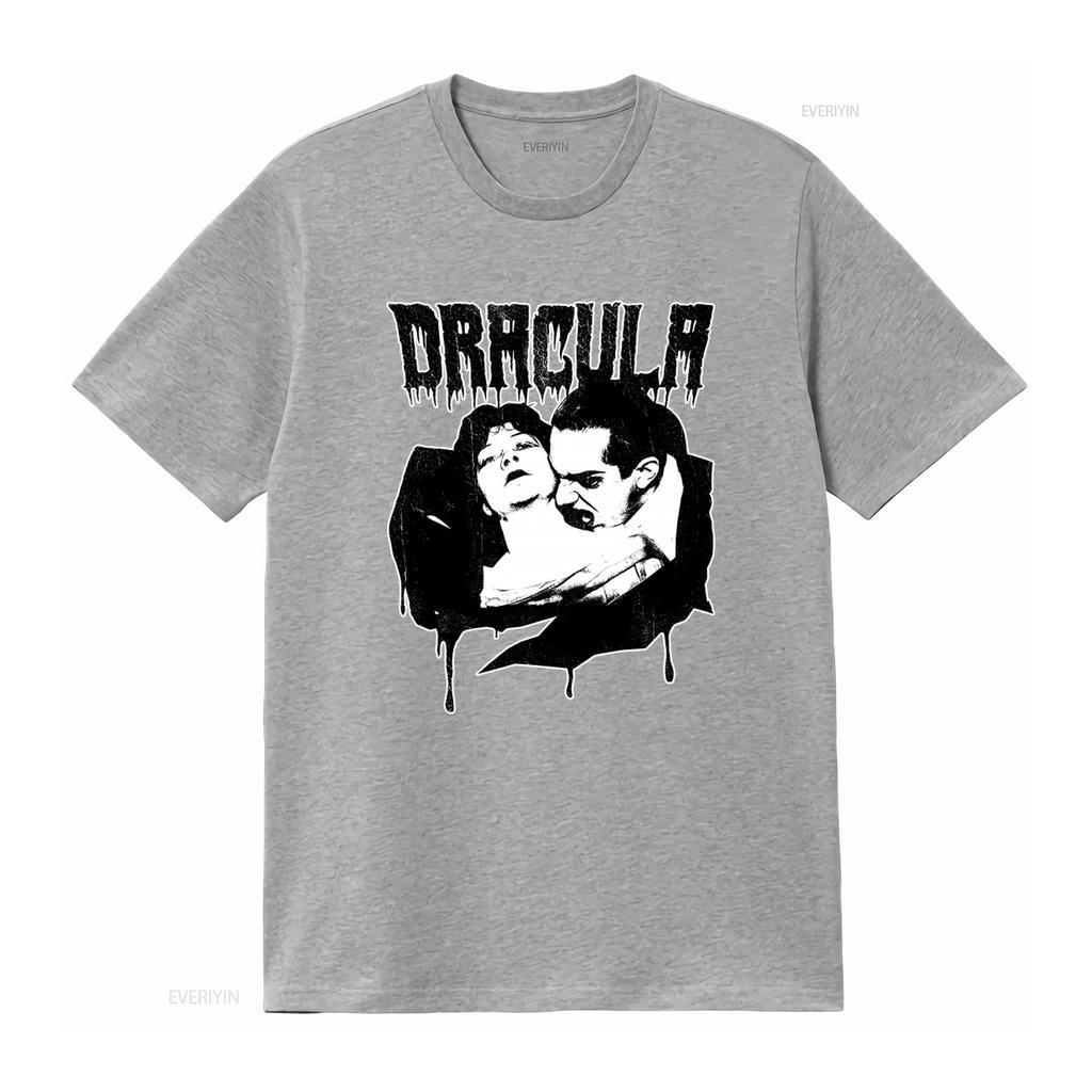Dracula Vampire Biss Bela Lugosi T-Shirt für Herren Gothic Horrorfilm Inspiriertes Design vintage Gewaschenes Oberteil für den Alltag