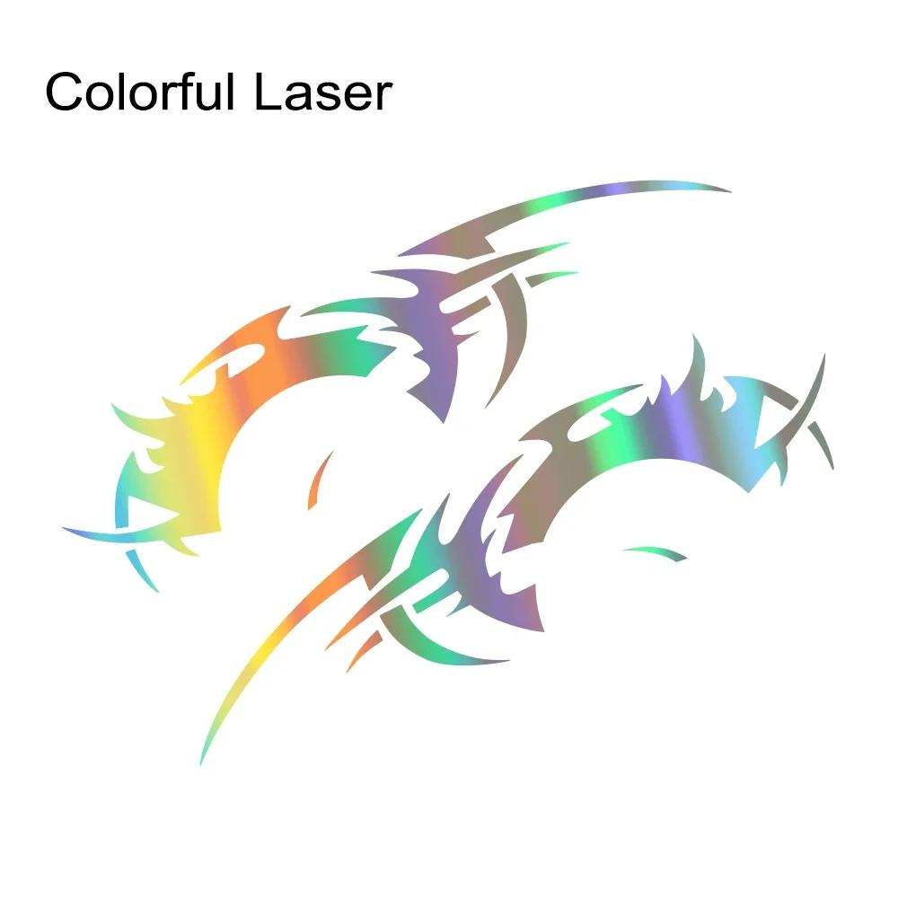 Car Sticker Large Flame Pattern Decal Side Body Door Rear Wheel Decor Cool Style Waterproof Auto DIY Exterior Decor Accessories