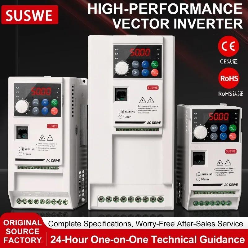 VFD 0.75/1.5 /2.2/4/5.5kw/15kw Input 220V/380V ,Three phase output 220V/380VVector frequency converter,Motor Speed Controller