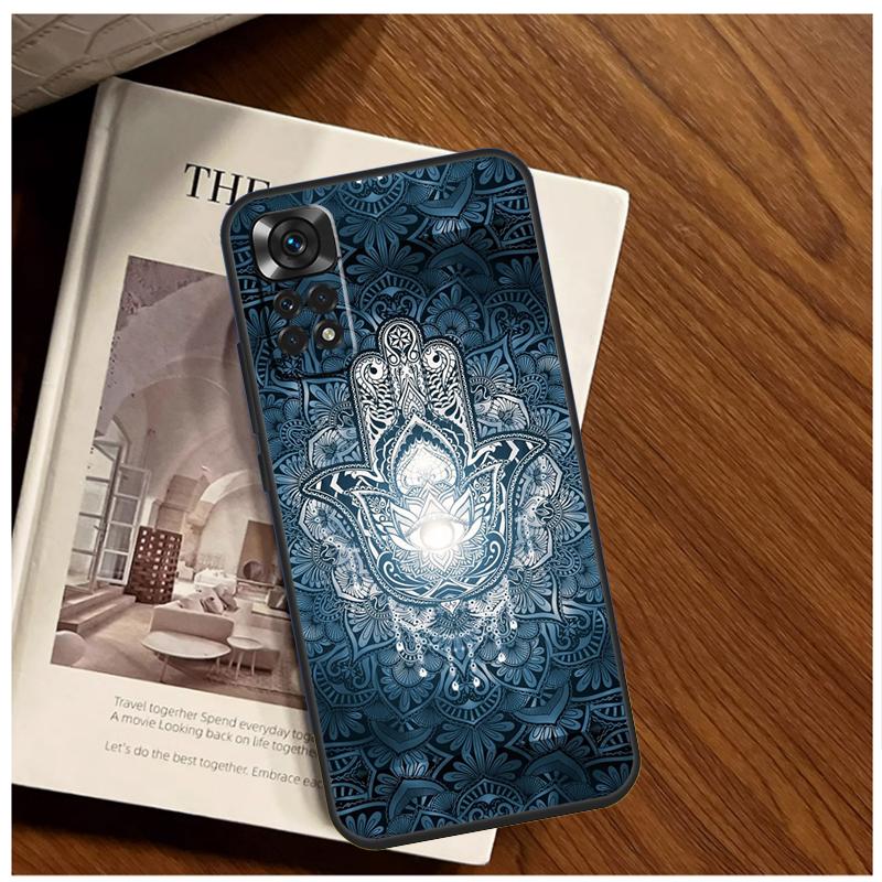 Hamsa Hand of Fatima Case For Xiaomi Redmi 12 12C 13C 10C 9C Redmi Note 13 12 9 10 11 Pro 9S 10S 11S 12S Cover