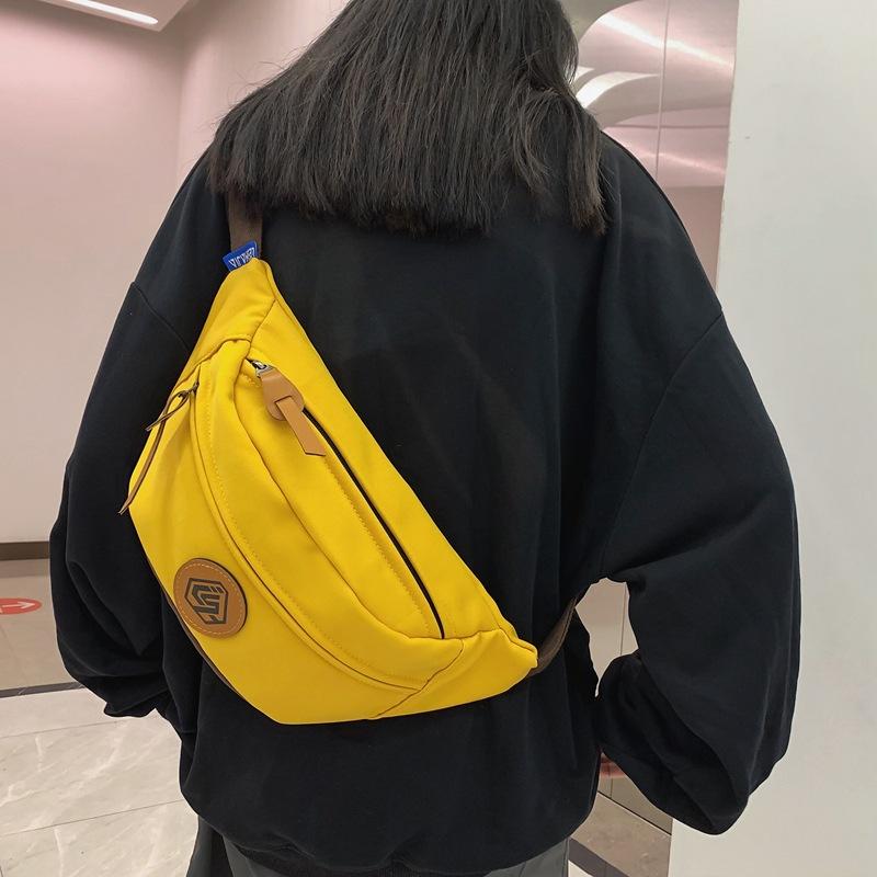 Crossbody bag women's breast bag large-capacity sports fanny pack ultra-light, simple and versatile fashion trendy shoulder bag men
