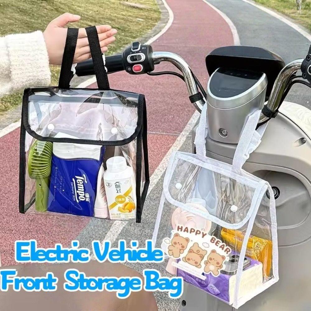 Universal Hanging Storage Bag Dustproof Transparent Bike Hanging Bag Large Capacity Waterproof Organizer Pouch