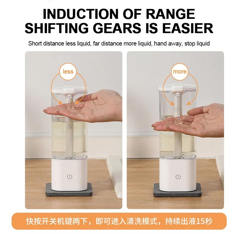 550ml Kitchen Automatic Liquid Soap Dispenser USB Rechargeable/Battery Touchless Hand Sanitizer Dispenser Bathroom Dispenser