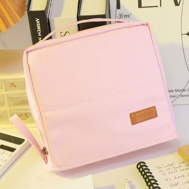 

Косметичка очень большой вместимости, многосекционная, многослойная, пенал, высокоэстетичная, однотонная, сумка для хранения косметики