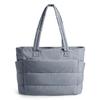 Puffer Tote Bag for Women, Lightweight Shoulder Handbag with Laptop Compartment & Multiple Pockets, Fashion Work Bag