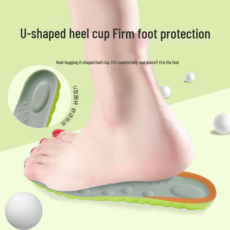 Cushioned Sports Insoles: Deodorant, Breathable, Shock-Absorbing, and High-Elastic for Long-Lasting Comfort