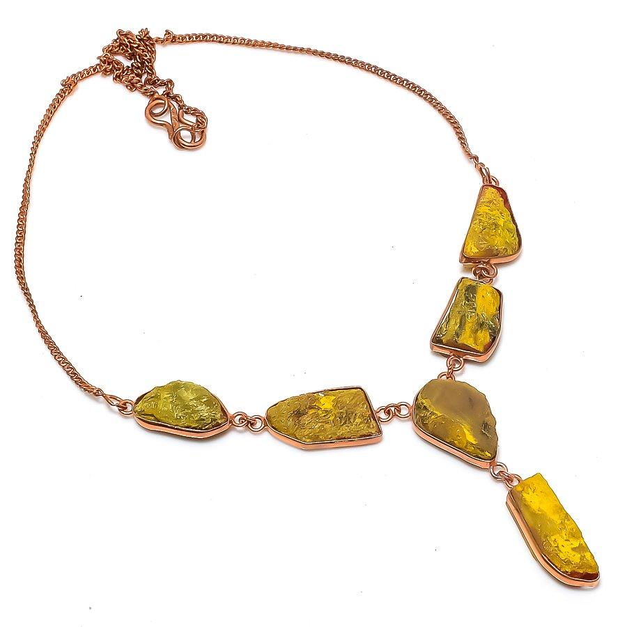 

Натуральный цитрин друза драгоценный камень 925 стерлинговое серебро ювелирное колье 18 v5z06