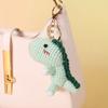 Handmade Crochet Dinosaur Pendant Cartoon Animal Cute Mini Dinosaur Keychain Soft Wool Mini Knitted Pendant Car Key Ring
