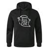 Black Gray Teens Autumn Long Sleeve Printed Hooded Sweatshirt Sportswear Hoodie