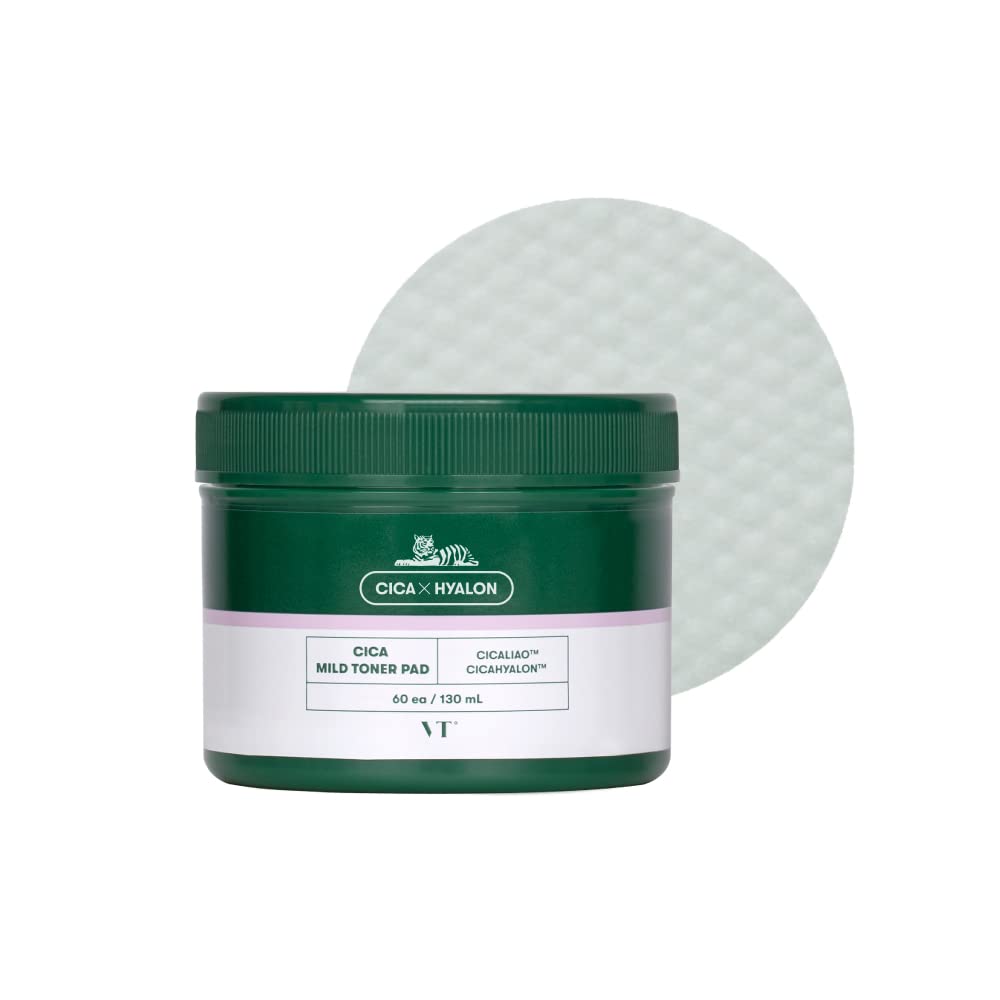 

VTCOSMETICS CICA Мягкие тонер-пэды 2 вида 60 штук Увлажняющие Чувствительная кожа Сухая кожа Уход за кожей Отшелушивающие Уход за порами Лосьон Мягкие тонер-пэды