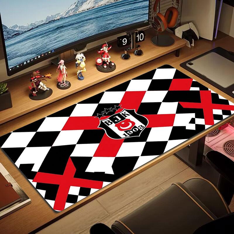 Besiktas Gymnastics Club Large Size Mouse Pad Large Gaming Table Cushion Non-slip Laptop Tablet Big Mousepad XXL Mat Mini PC Playmat With Lock Edge