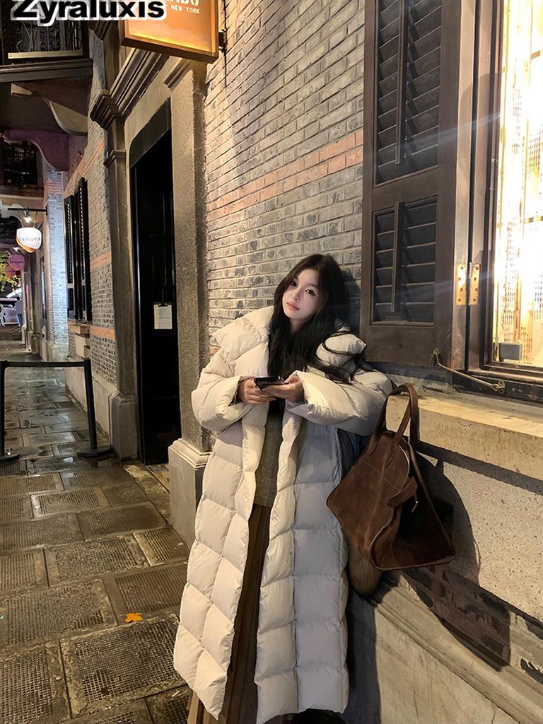 New Winter Stand Collar Cotton Jacket for Women, Fashion Loose Fit Plus Size Long Sleeve Thick Warm Coat