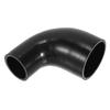 X AUTOHAUX 1 Piece Inner Diameter 51-76mm/2.01"-2.99" Length 102mm 4.02" 90 Degree Black Car