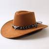 Popolare cappello western da cowboy a tesa larga classico europeo e americano per uomo e donna moda outdoor cappello da cowboy anti-sole cappello jazz