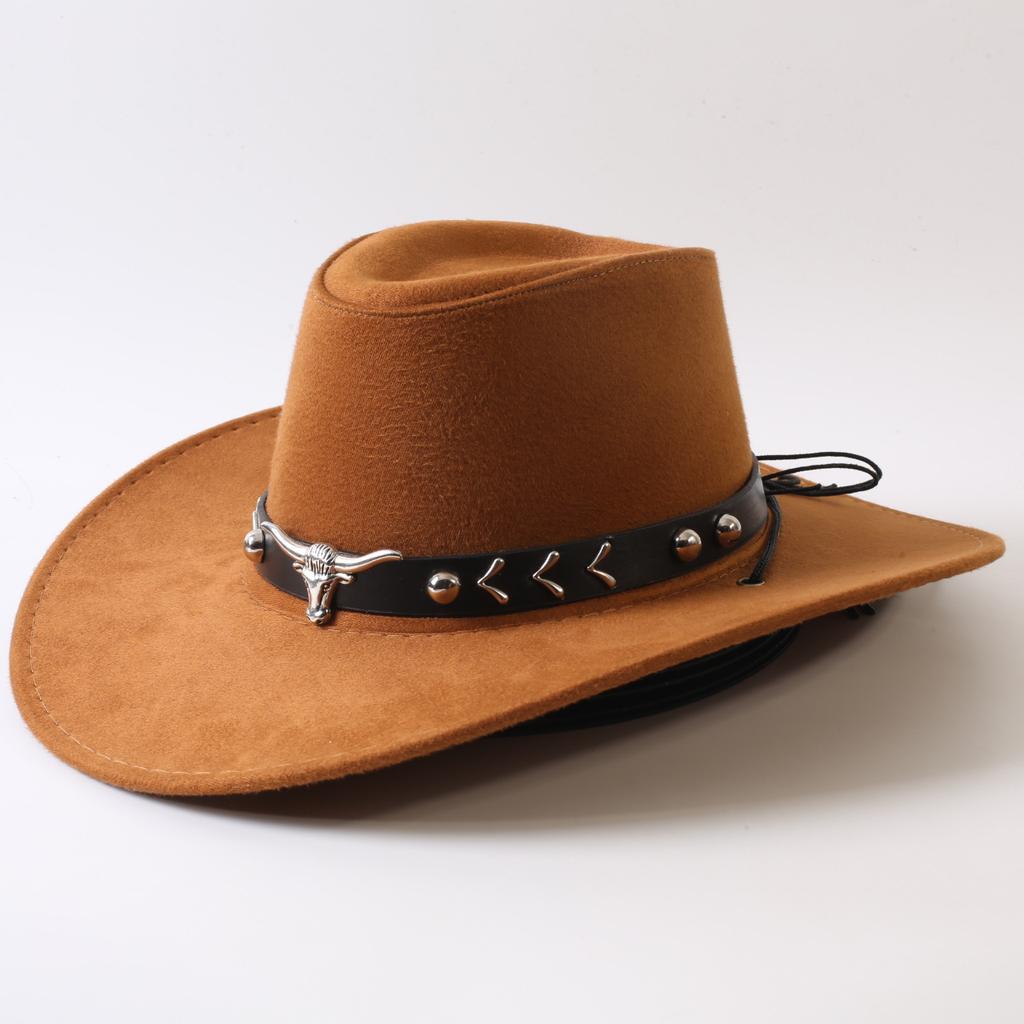 Popolare cappello western da cowboy a tesa larga classico europeo e americano per uomo e donna moda outdoor cappello da cowboy anti-sole cappello jazz