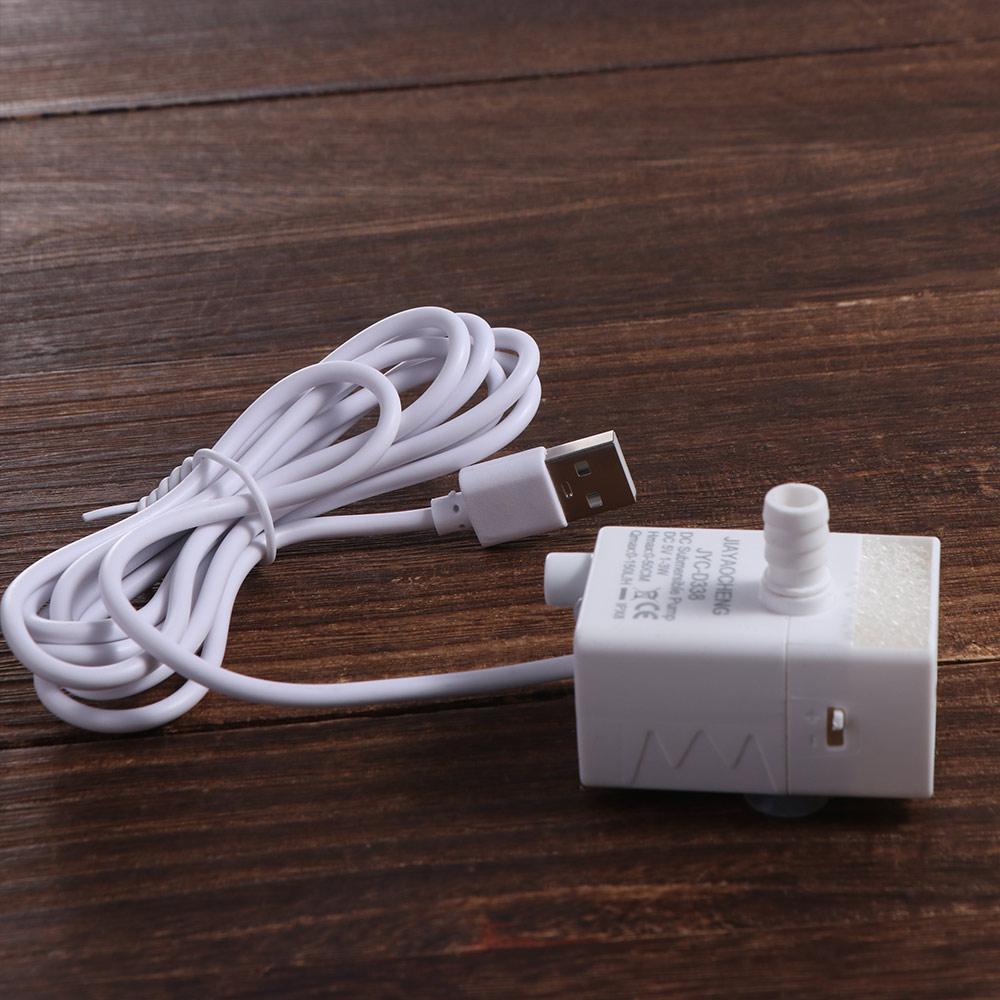 

3 Suction Cups Mini Submersible Pump LED Light Water Fountain Pump Replacement Cat