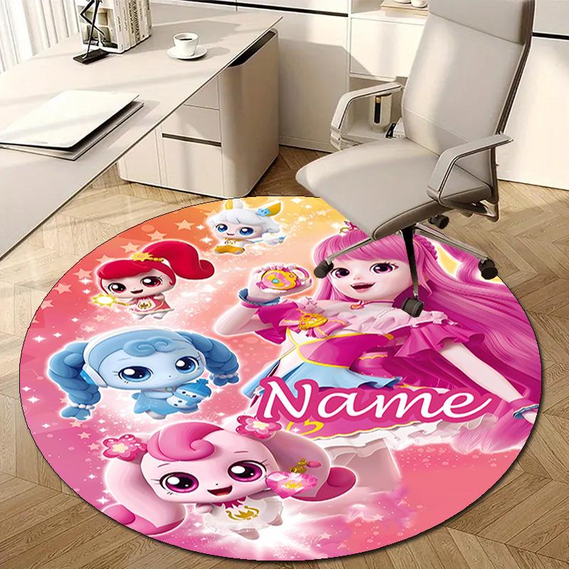 Personalized Magic Sweethear Round Chair Office Rug - Perfect for Mat, Office Chair & More - Ideal Gift for Birthdays and Holidays