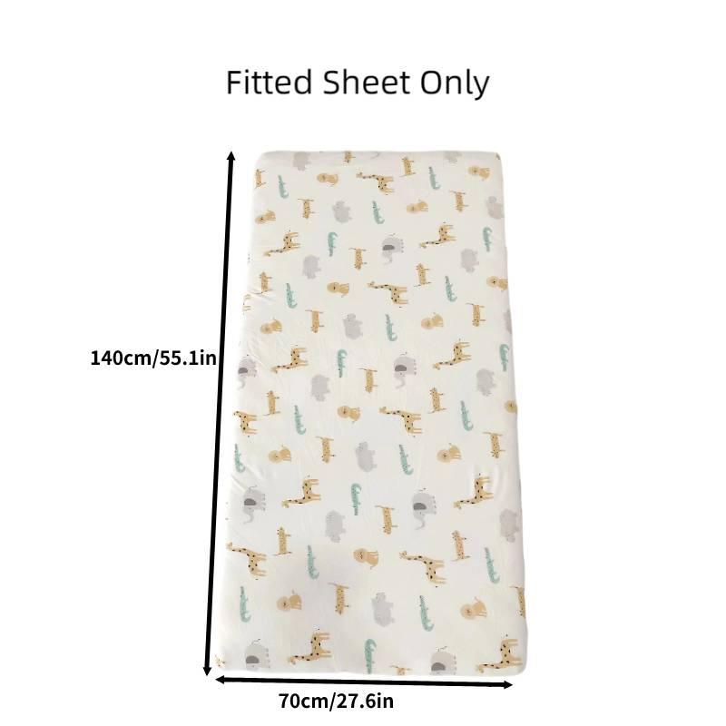 Multi-piece Baby Crib Bedding Set, Four-season Use, Pure Cotton Fabric, Available In Multiple Cute Designs