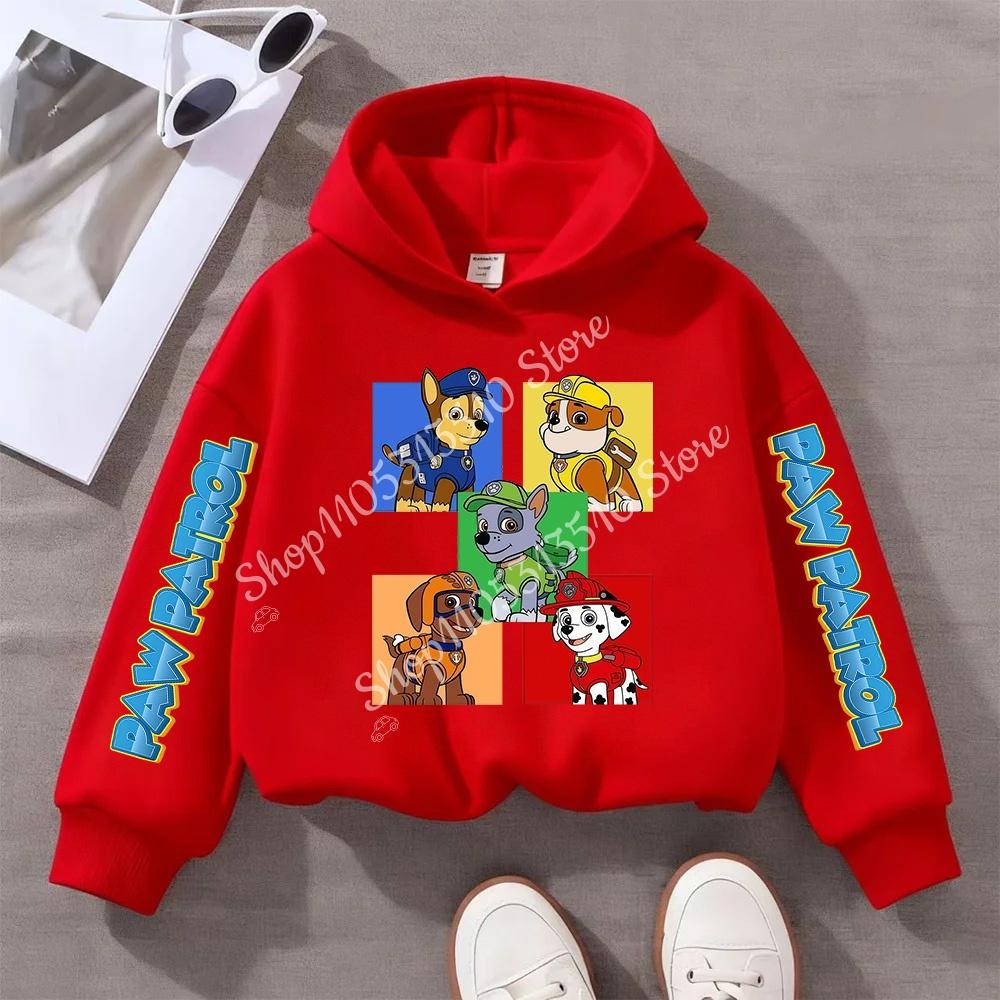 PAW Patrols Cartoon Chase Skye Kids Sweatshirt Printed Hoodie Trendy Long Sleeve Hoodies Girls Tops Clothing Boys Clothes Gifts