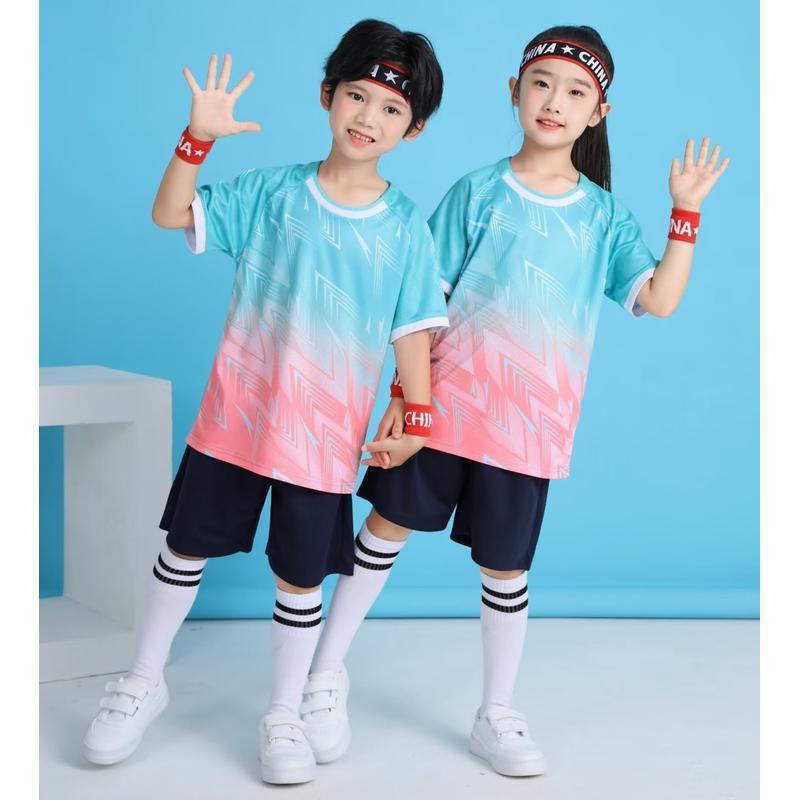 Kids Quick-Dry Sports Jerseys Badminton Table Tennis Volleyball Training