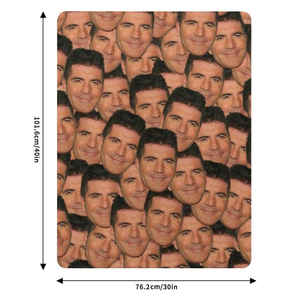 Simon Cowell Throw Blanket Soft Solid Color Blanket For Couch Bed