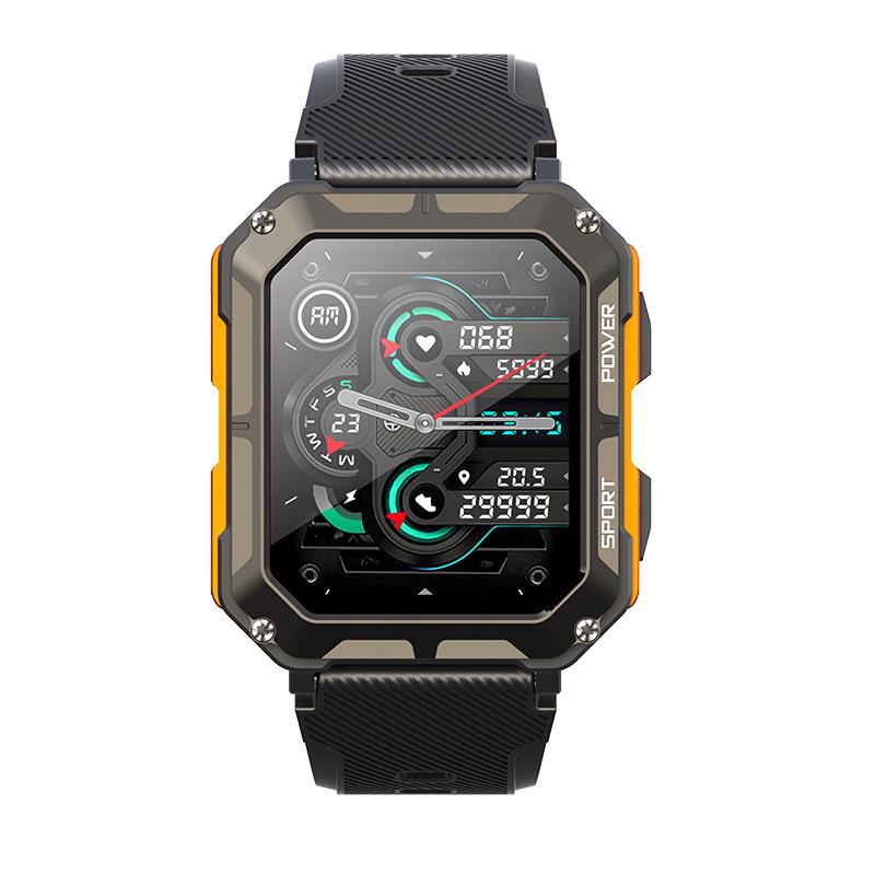 C20PRO 1.83'' Smartwatch: Outdoor Sport, Call, Heart Rate & Blood Oxygen Detection, Three-Proof Protection