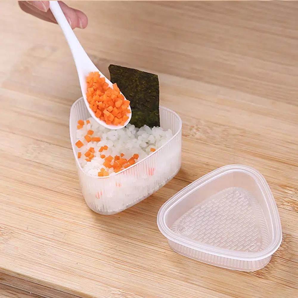Triangle Rice And Vegetable Roll Mold 2 PCS Of Sushi Mold Size Package Bento Laver Roll Wrapped Rice Tools