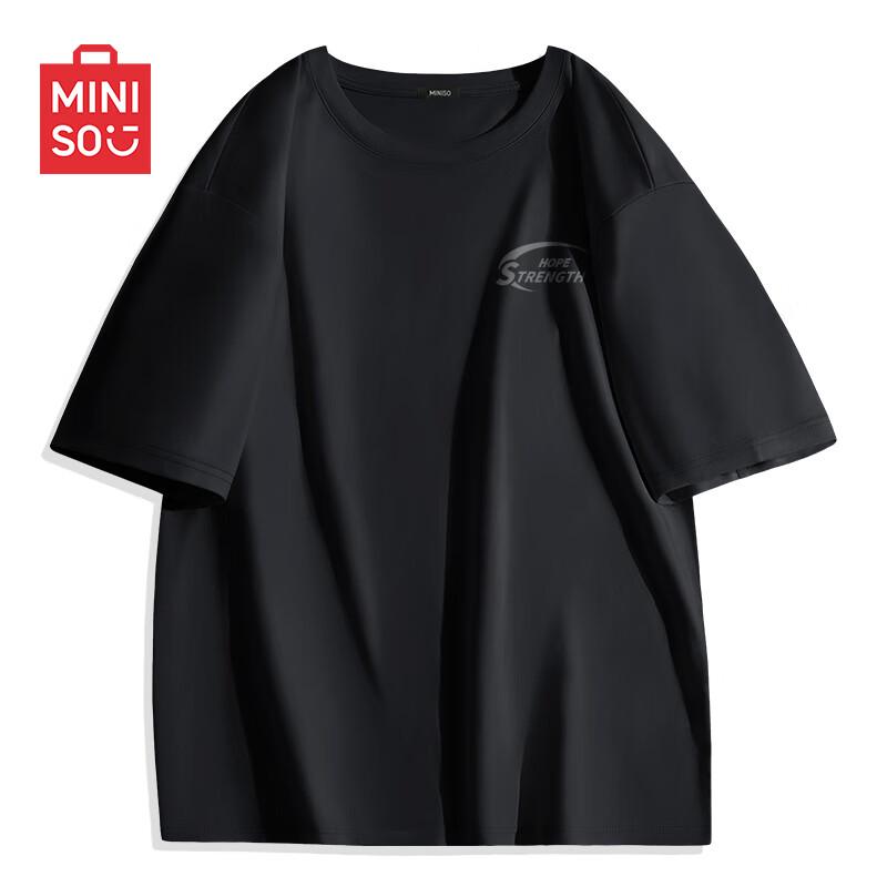 MINISO Men s American Print Ice Silk T-Shirt 2XL (160-180 jin)