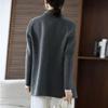 100% Wool Women Jacket TIDENOVEL Autumn Wool Blazer Handmade Suit Jacket Winter Warm Wool Coat