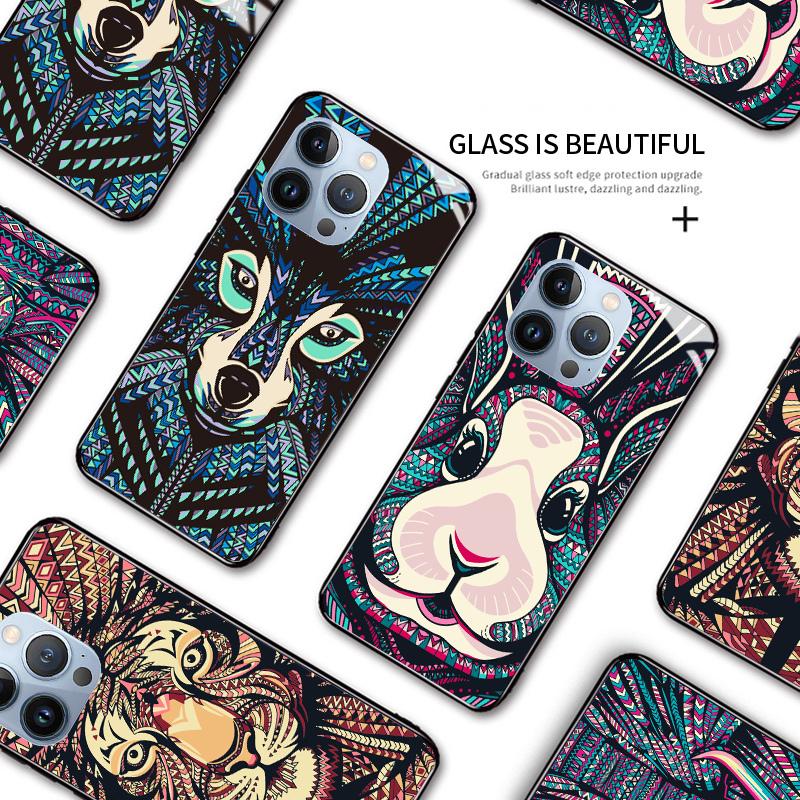 Tempered Glass Phone Case For Samsung A12 A16 A32 A53 S20FE S23 S25 Honor20 X6A 90Lite 9X Huawei Y9Prime2019 P30Lite Soft Edge Shockproof Smooth Shell