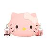 Cat Head Silicone Handbag: 2025 New Cartoon Phone Card Crossbody Bag & Children's Coin Purse