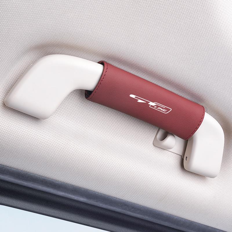 BXAOK1 1Pcs PU Leather Roof Handle Anti-scratch Protector Case For Kia GT-Line KN Sportage Ceed Rio Picanto Sorento Soul Cerato Venga