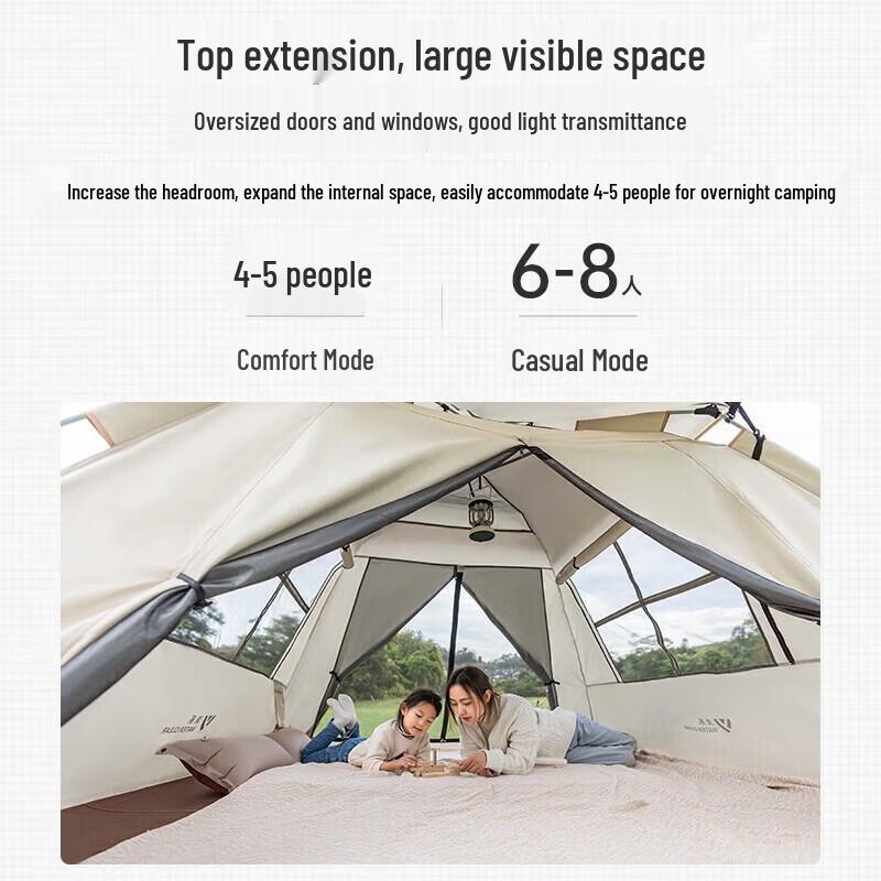 Clear Series Automatic 2-in-1 Camping Tent & Tarp