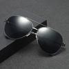 Men's Trendy Metal Square Sunglasses with Frog Mirror Lens for Street Style and Driving