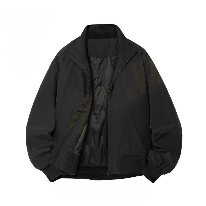 

Men s American Style 90% White Duck Down Pilot Jacket - Clean Fit, Scruffy Handsome Short Design XL чорний