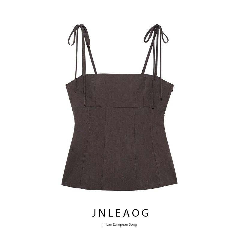 Jnleaog Spring New Arrival Women's Clothing Fashion French Fashion Design Bowknot Decoration Stretch Tops 4661022