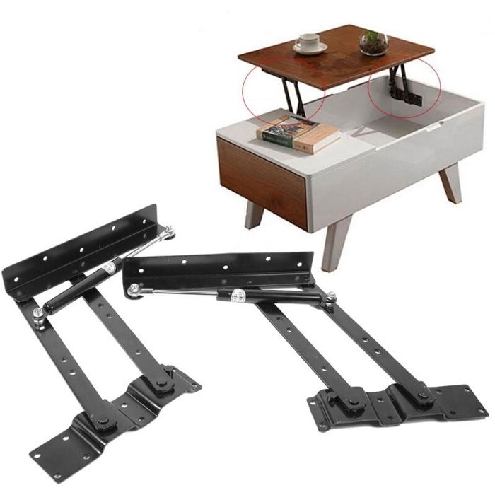 Charnière hydraulique - AIMOONSA - Lift Up - Noir - Acier - Charge 50 kg