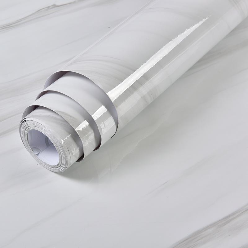 PVC Wood Grain Self Adhesive Wallpaper Waterproof Wall Sticker for Closet Kitchen Bedroom Furniture Door Renovation