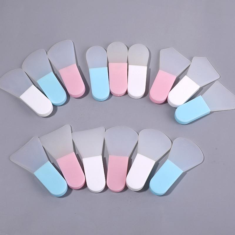 5 Stück Silikon Gesichtsmaskenpinsel Gesichts- & Augencreme Schlammmasken Applikator Schaber Gesichtsreinigungsbürsten Reise Tragbare Hautpflege Werkzeuge