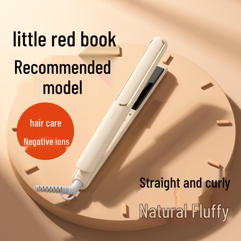 Low Power Anti-Scald Mini Hair Straightener and Curler Comb for Wet & Dry Use