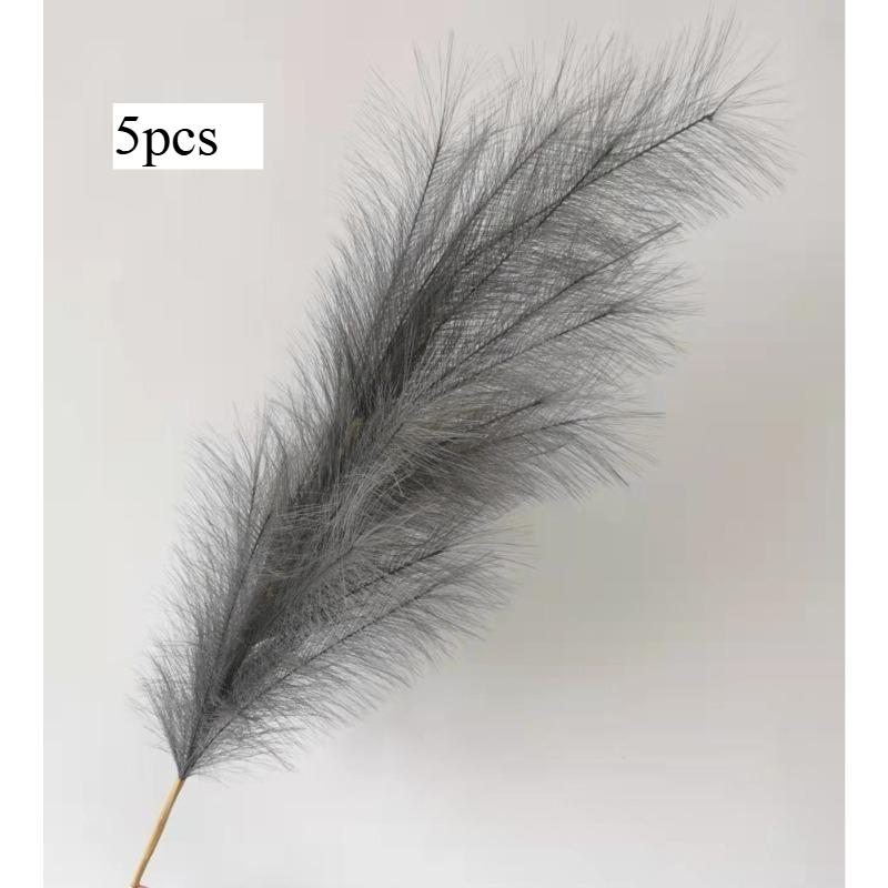 5pcs Extra Large Pampas Grass Stem 120cm Artificial Silk Flower Fluffy Faux Reed Boho Home Wedding Decoration