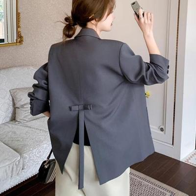 Veste Blazer Femme Printemps Automne Design Décontracté Sens du Style Vêtement d'Extérieur Dame Polyvalent Élégant Mode Manteau Costume Femme