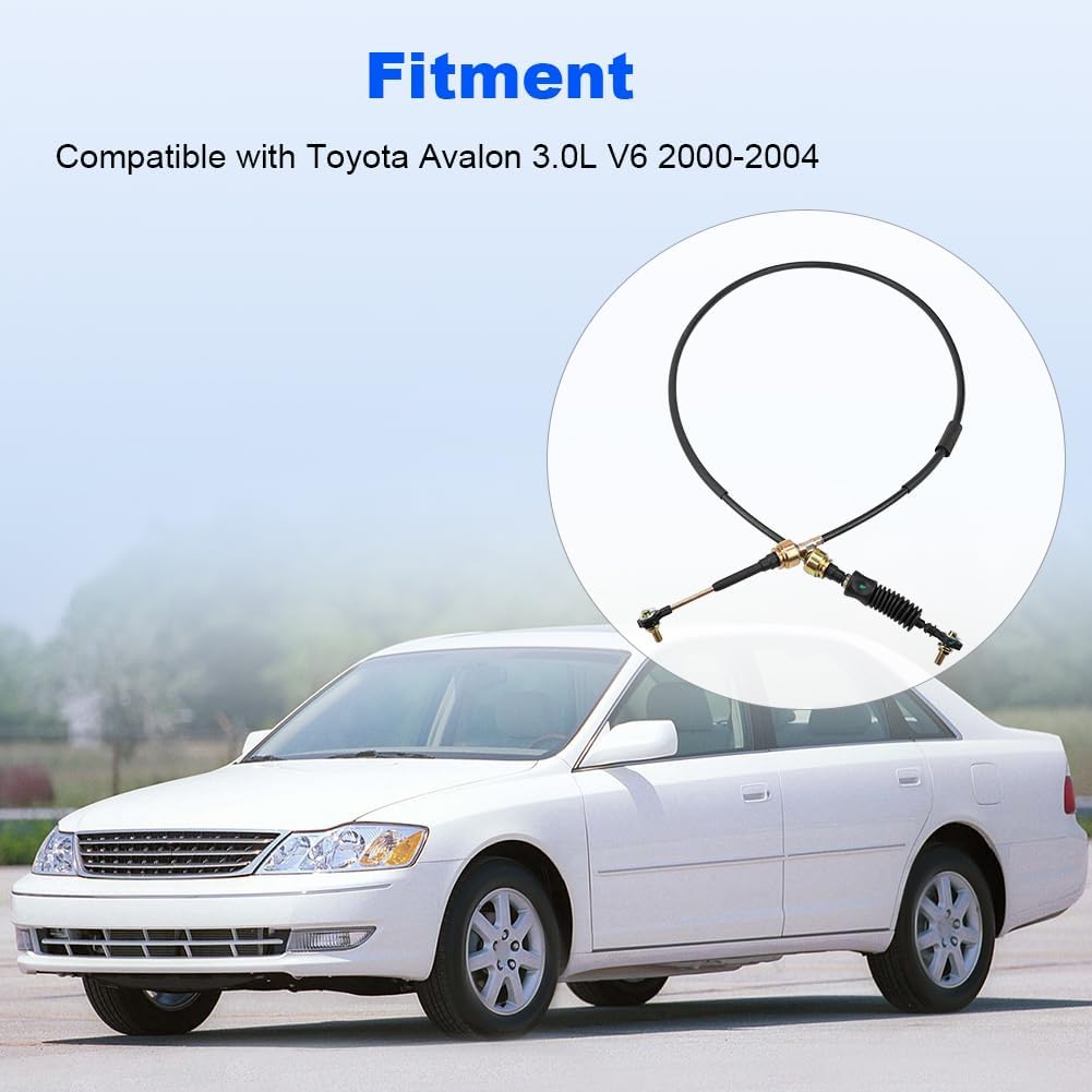 Automatic Transmission Gear Shift Cable Replacement for 33820-07060 3382007060 Compatible with Toyota Avalon 3.0L V6 2000-2004 Shifter Control Cable