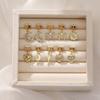Zircon Star Moon Bow Knot Heart Gold Color Pendant Italian Charm Links Fit 9mm Stainless Steel Bracelet DIY Making for Men Women