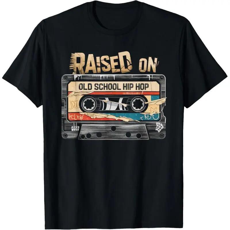 Футболка RAISED ON OLD SCHOOL HIP HOP Кассета Граффити Рэп Футболка S разноцветный