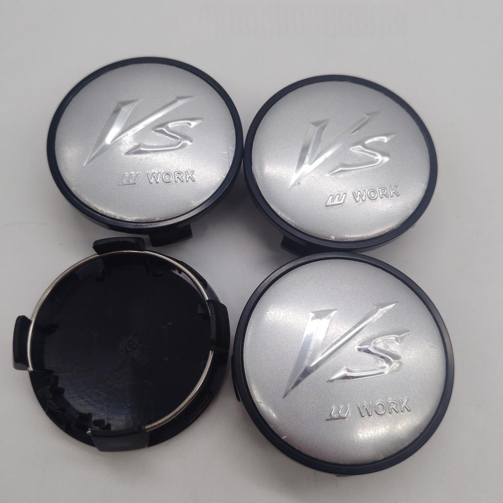 4pcs 62MM VS W Work Emotion Wheel Center Cap Hubs Car Styling Dust Rims Cover Emblem Badge for Car Tire Accessories
