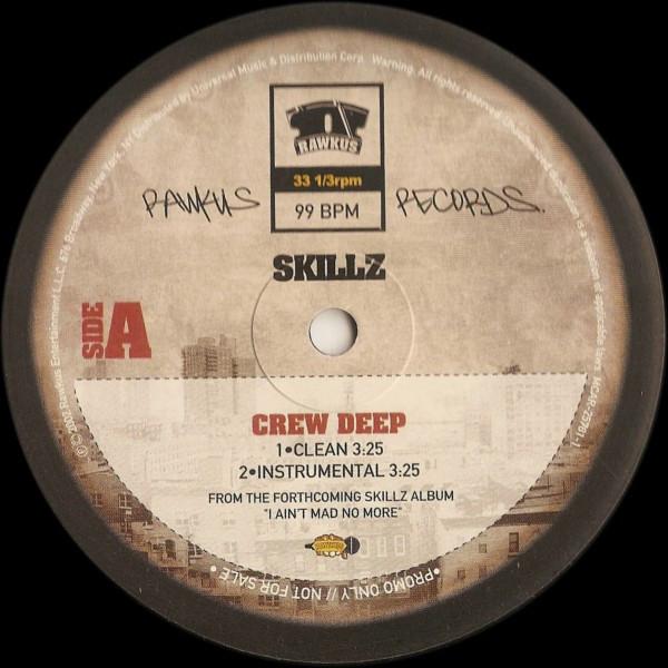 

12-дюймовая пластинка SKILLZ - Crew Deep MCAR257811 Rawkus 2002 США Рэп и Хип-хоп/R&B Б/У