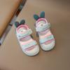 Children's Sandals 2-12 Years Old Cartoon Greenish Pink Soft Boys Girls Beach Shoes Casual Non-slip Kids Baby Sports Sandals